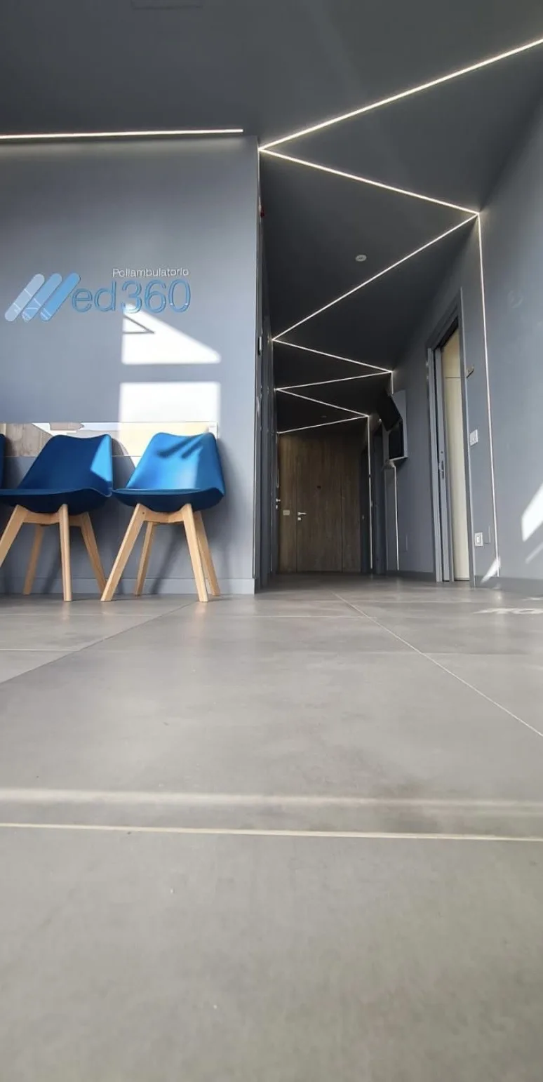 Corridoio interno del Poliambulatorio Med360